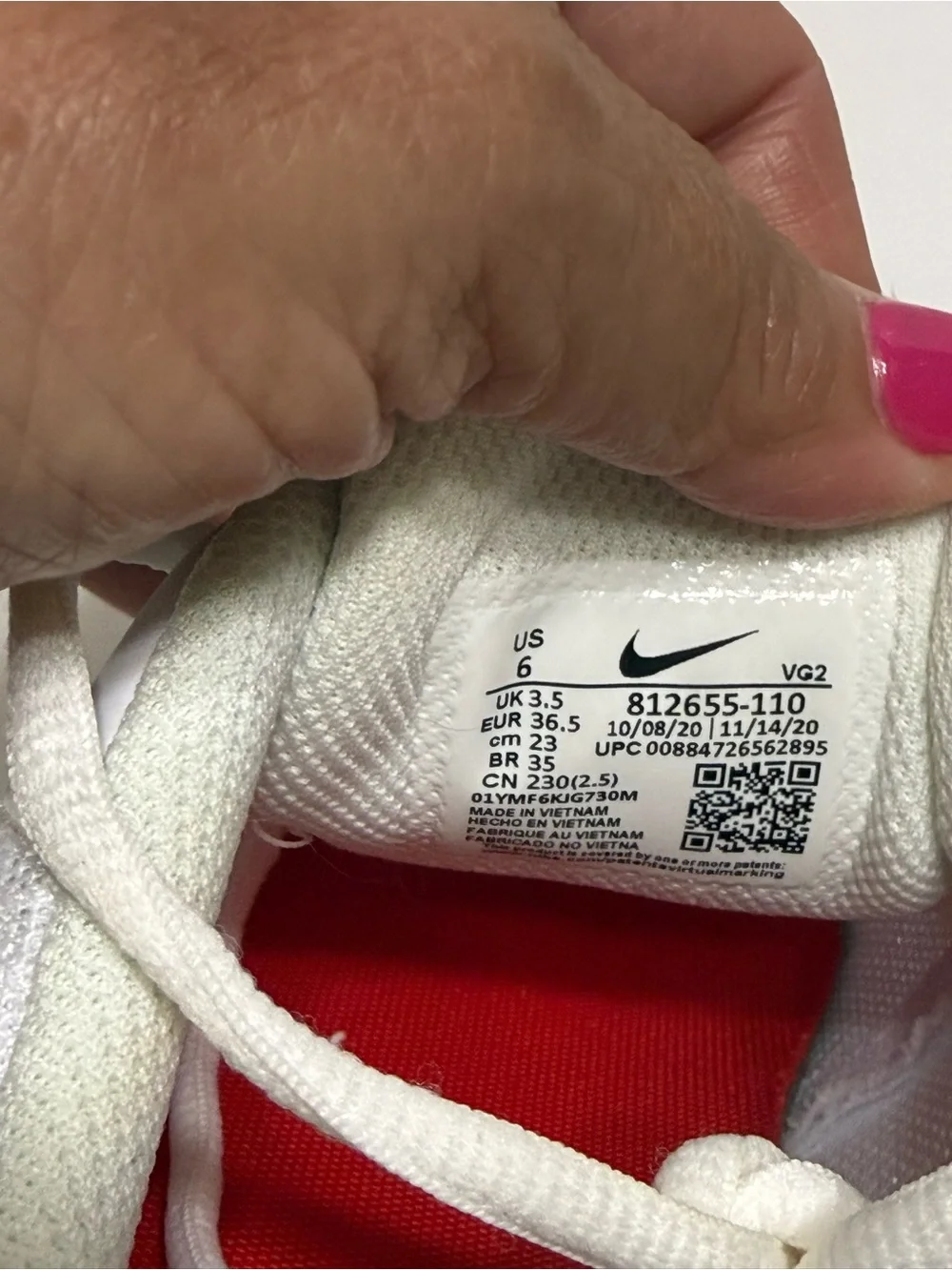 Nike breathable mesh